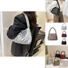 Stylish Quilted Large-capacity Handbag Trendy Geometric Tote For Winter