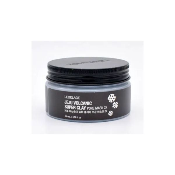 LEBELAGE Jeju Volcanic Super Clay Pore Mask 2X 100ml