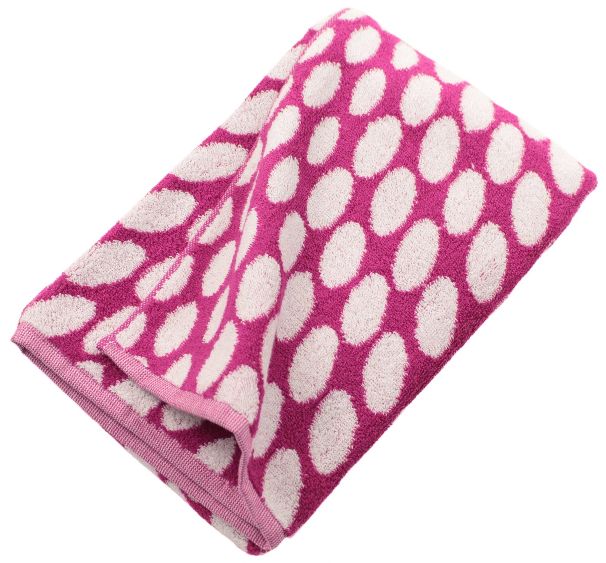 

Orim Imabari Bath Made in Bubble Pop Polka Dot Pink Towel, Japan,