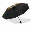 1pc Circular Mosaic Pattern Folding Umbrella, Durable, Suitable for Outdoor Activities or Rain, Suitable for Commuting Yy251027068