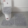 3-teiliges Badezimmermatten-Set für Badezimmer, Seide, Batikmuster, weicher, rutschfester Teppich, Duschteppiche, Toilettendeckelbezug, Fußmatten für den Flur