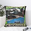 Bombardiro Crocodilo Italian Meme Pillowcase Polyester Cushion Cover Decoration Funny Brainrot Throw Pillow Case Cover Home