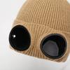 Occhiali da aviatore Cappello a maglia Cappello invernale con occhiali da sole Occhiali Cappello antivento Protezione per le orecchie Cappello di lana caldo