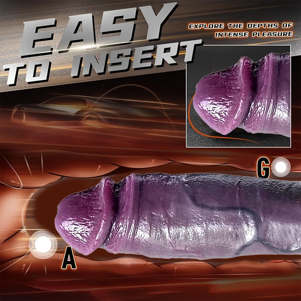 Ultra-Realistic Soft Silicone Dildo,10.6 Inch Lifelike With Strong Suction Cup,Big Balls And Veins For Realistic Anal Play  Perfect Adult For Women