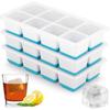 Silicone Ice Cube Trays,Square Big Silicone Ice Cube Moulds Set for Freezer Container,Reusable BPA Free Ice Cube Molds Maker for Whiskey