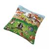 The Little Mole Cartoon Animal Printed Pillowcase Cushion Cover Throw Pillow Cover New Style Bedroom Decor Square Multiple Sizes