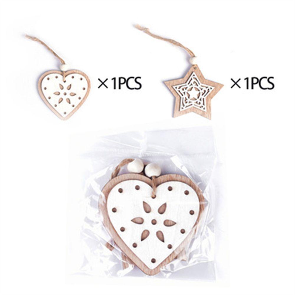 New Year Angel Love Kids Gifts Christmas Decoration Wooden Hanging Pendants Christmas Tree Ornament