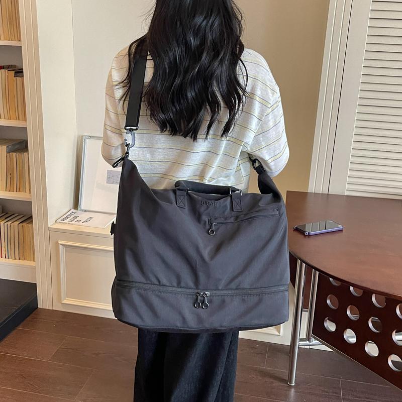 Women's Large Capacity Short Distance Storage Luggage Bag Portable Lightweight Crossbody Sports Fitness Bag