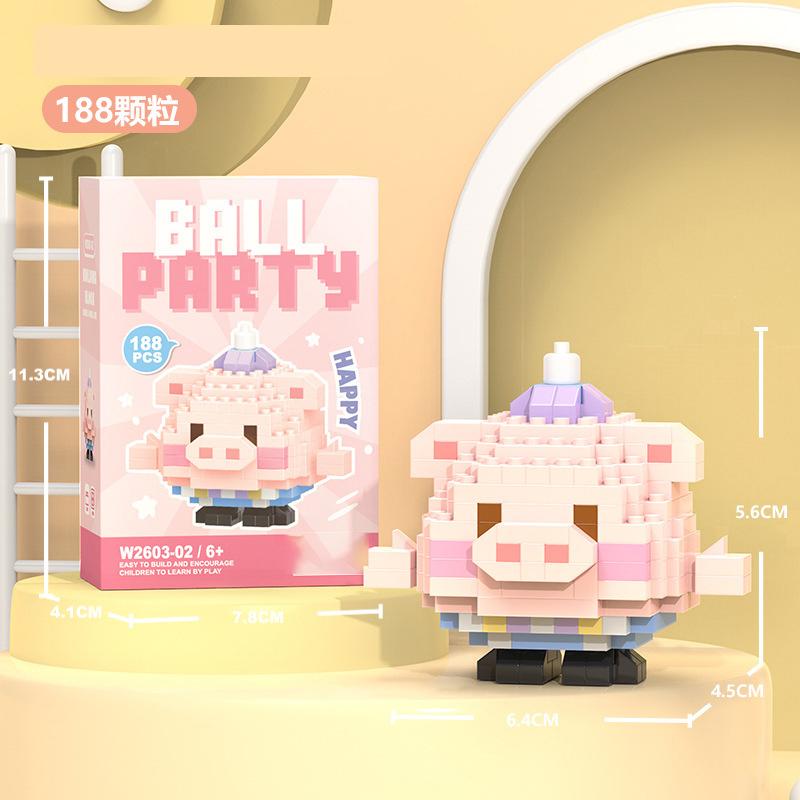 Penguin Constructor Micro Bricks Toys for Children 7 to 10 Year Cat Dog Construction Set for Girl Adults Reindeer Building Block