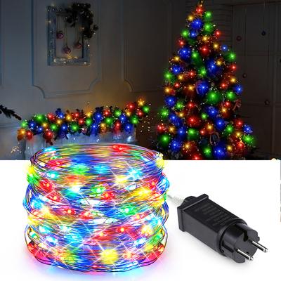 10-100M LED Lichterketten Kupferdraht Girlande Lichterkette Urlaub Party Hochzeit Lichter Weihnachten Dekor Lampe String