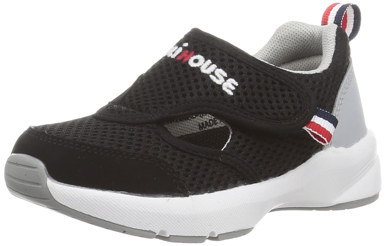 

MIKI HOUSE Double Russell Kids Shoes (12-9401-573), Sizes 15, 16, 17, 18, 19, 20, and 21 cm, Baby Shoes for Boys and Girls, Black
