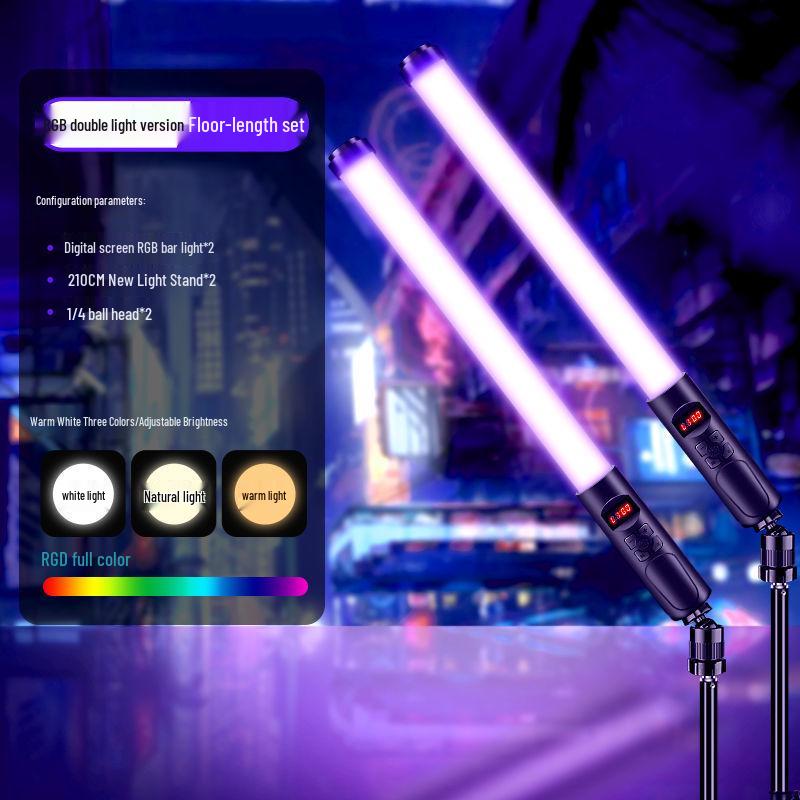 Handheld LED Photography Fill Light Stick - Portable Lighting Equipment for Photo and Live Rooms