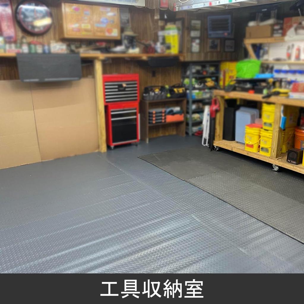 Innovatdiy Garage Mat Floor Mat 0.08 Inch (2 Mm) Thick Parking Lot Rubber Warehouse