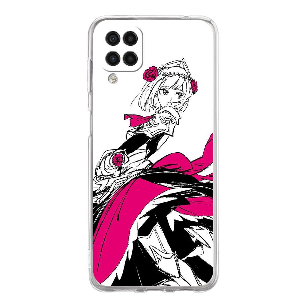 Genshin Impact Black and White Phone Case For Samsung A51 A71 A21S A12 A11 A31 A41 A01 A03S A13 A33 A73 A53 A52 A32 5G A23 Cover