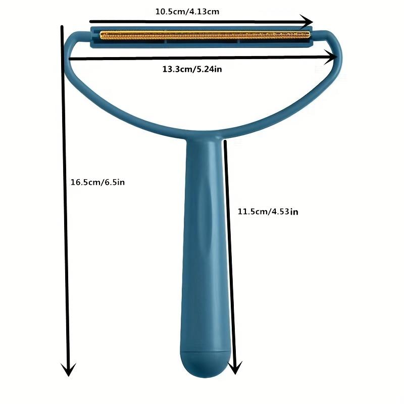 Hard Firmness Reusable Lint Remover, Manual Clothing Fuzz Trimmer for Sweaters, Carpet, Bedding, Pet Supplies - No Electricity Needed, Plastic Handle
