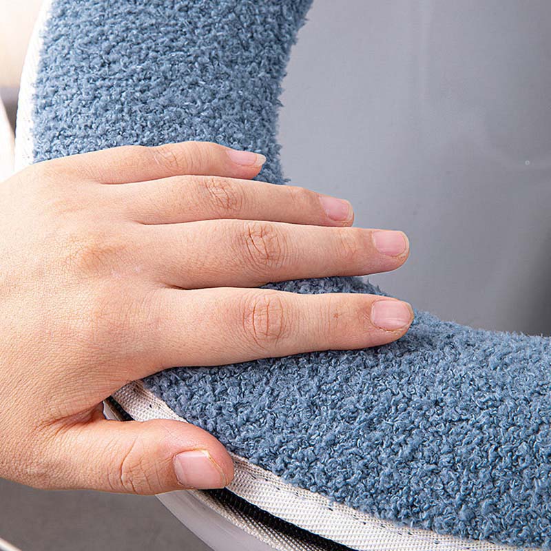 Zipper Toilet Seat Cover Four Colors Universal Cushion Mat Winter Soft Thickened Warmer Toilet Pad Household Waterproof Cartoon Toilet Seats Pads