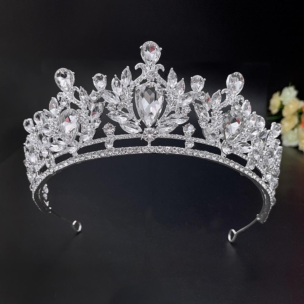 

Свадебная корона Барокко Стразы Свадебная корона Головной убор Атмосферные аксессуары для свадебного платья Корона