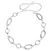Metallic Waist Chain Belt For Ladies Various Occasion and Outfit Round Chain Belt Waist Decoration for Office Women
