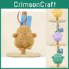 Adorable Plush Farm Monsters Keychains Cute 4-inch Plant Stuffed Bag Charms Soft Pp Cotton