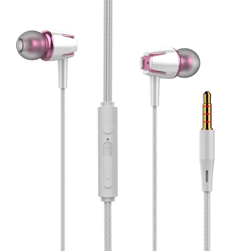Luminous Subwoofer In-ear Headphones 3.5mm Jack Noise Cancelling Sport Earbuds With Microphone