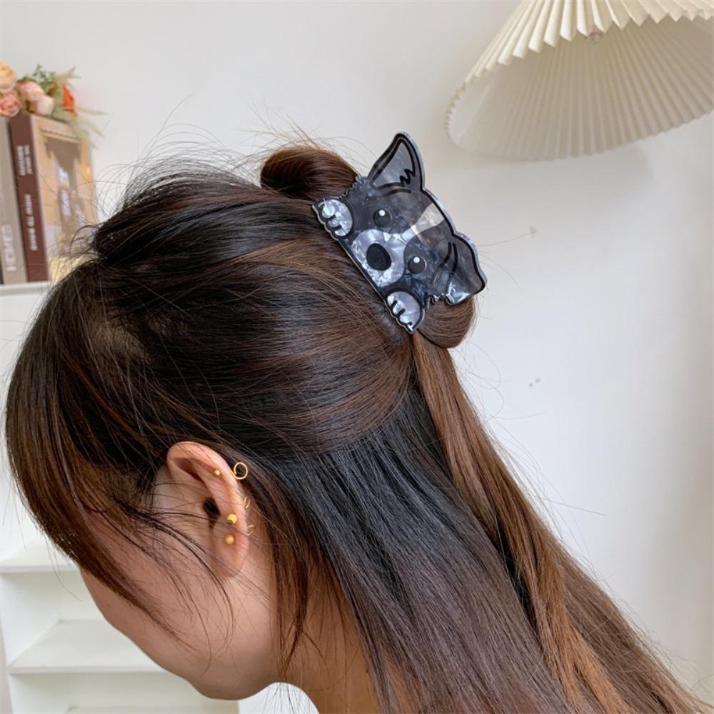 Acrylic Cartoon Dog Hair Claw Puppy Hair Clip Lovely Small Shark Clip  Girls