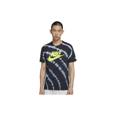 Letter Casual Breathable Printed Sports Short Sleeve T-Shirt Men Tops Black CU6929-043