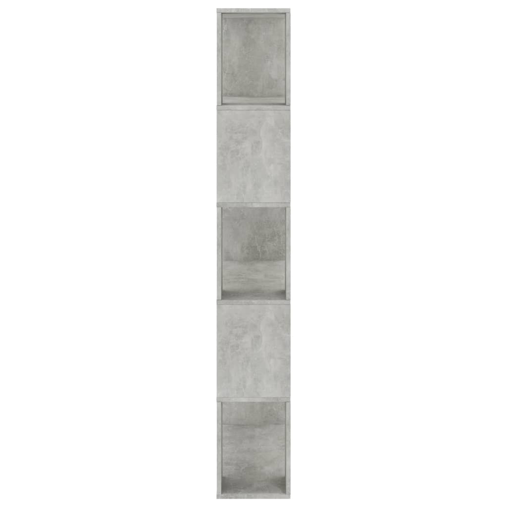 Bookshelf Room Divider Concrete Grey 80 x 24 x 159 cm Engineered Wood