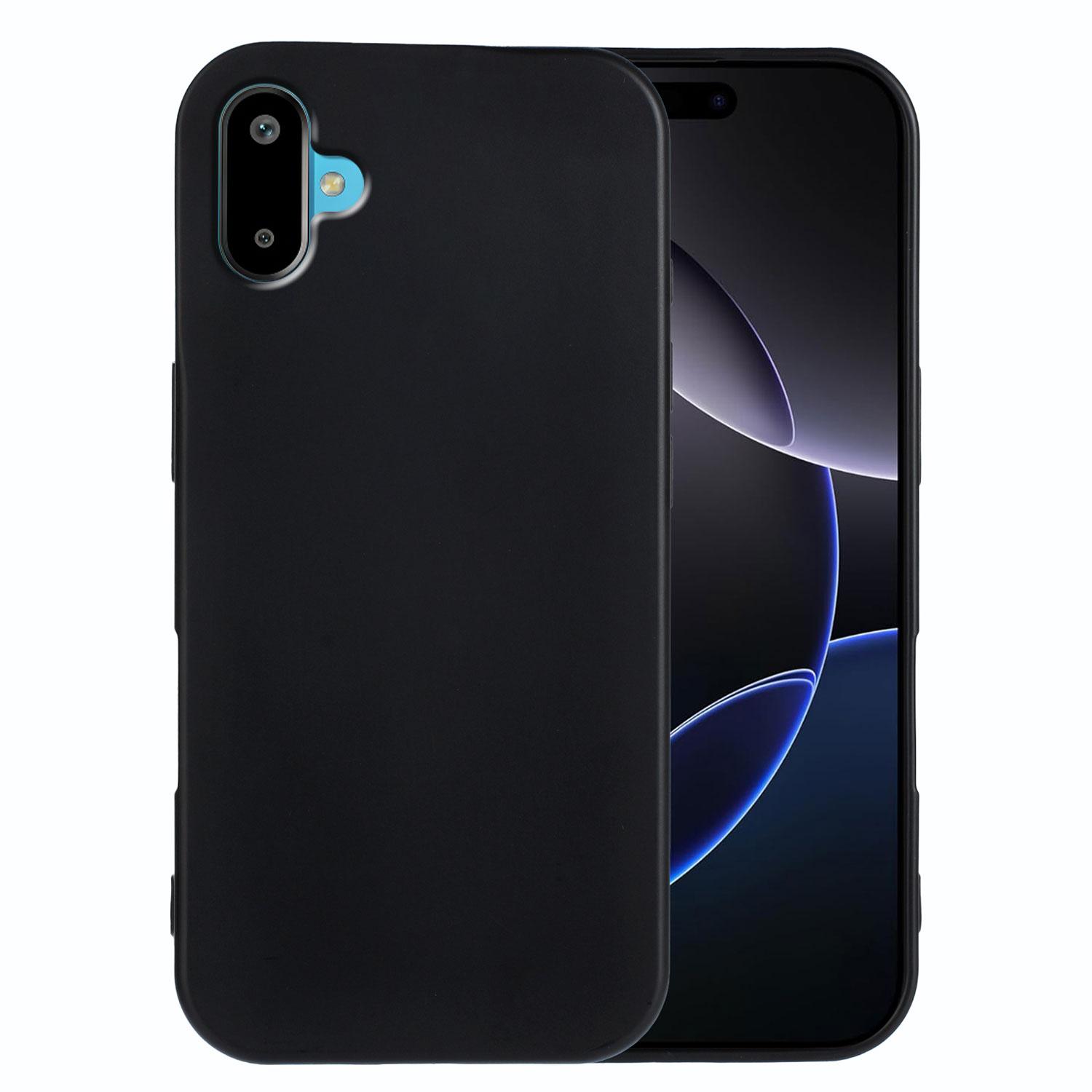 

For Samsung Galaxy M16 5G/Galaxy F16 5G TPU Case Soft Matte Anti-Fingerprint Phone Back Cover Black