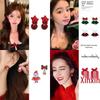 Autumn Winter Christmas Series Versatile Stud Earrings - High-End Fashion with Unique Personality