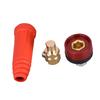 1Pcs DKJ3550 Red European Style Welding Cable Rapid Connector Quick Fitting Adapter