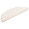 Step Mats 10 Pcs. 56 X 17 X 3 Cm White Semi Round
