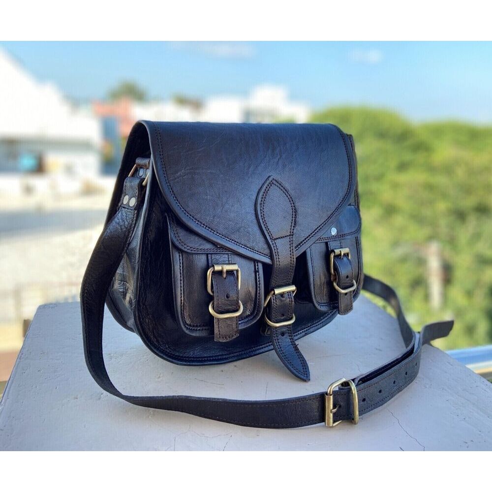Lambskin Leather Handbag Shoulder Purse Women Satchel Messenger Crossbody Bag