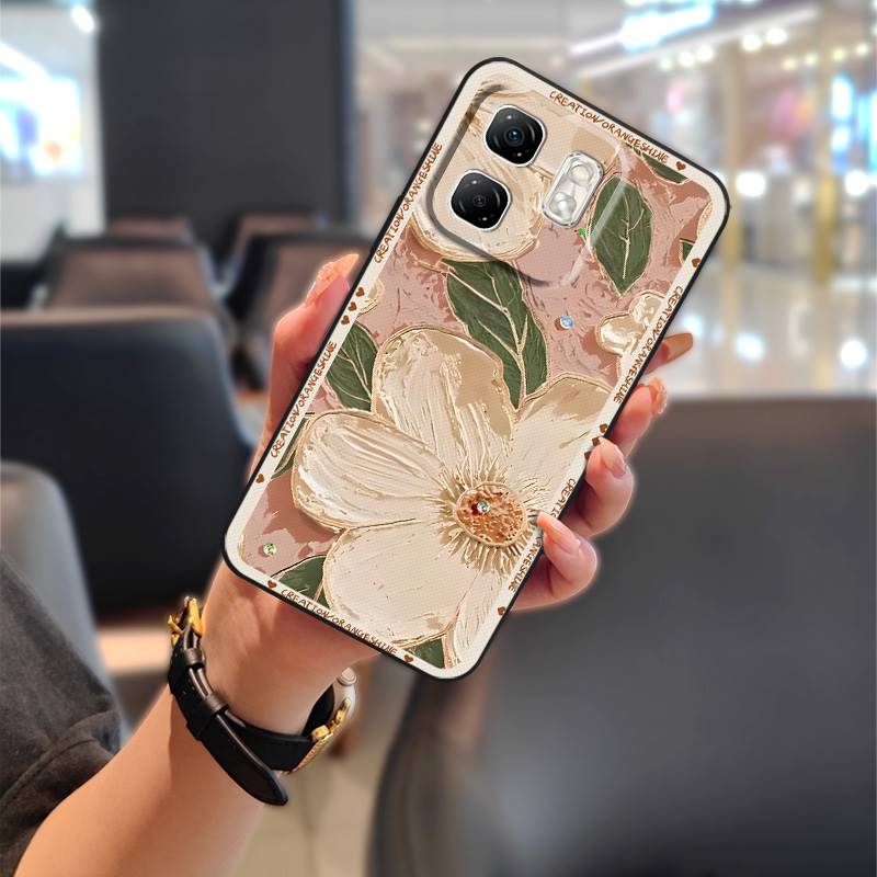 

Защитный противоударный чехол для телефона для infinix Hot50i/Smart9/X6531/X6532 ТПУ Прочный Пыленепроницаемый Задняя крышка Граффити Милый infinix Hot50i/Smart9/X65