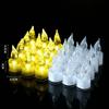 24Pcs Romantic with Battery Candles Light LED Acrylic Electronic Candle Flameless Candle Lamp Home
