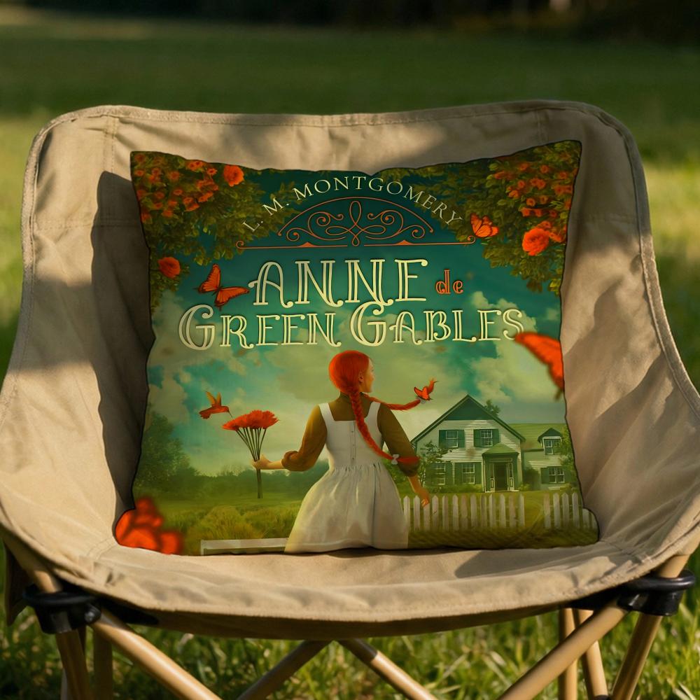 Classic Anne of Green Gables Cushion Cover Soft Reversible Durable Pillow Cover MultiScene Use for Home Car Daily Comfort