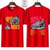 Vintage Gun N Rose Rock Band T-Shirt Here 1980 Tour T-Shirt Casual Ladies Y2K Hip Hop Streetwear Short Sleeve T-Shirt Top