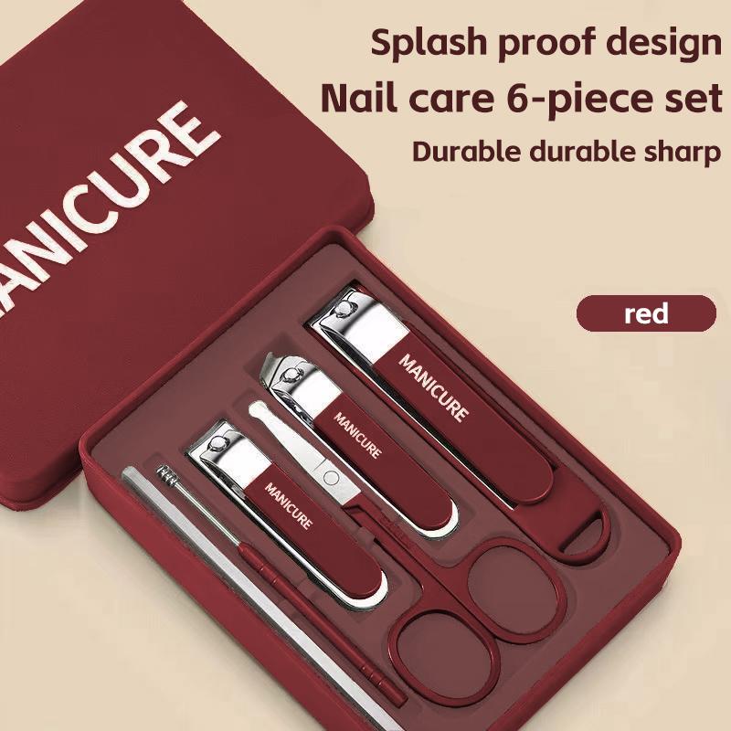 Xiaomi New Nail Set 4/6 Stainless Steel Splash Proof Nail Clippers Set Advanced Home Special Nail Clippers Nail Beauty Tool Set