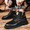Men's 2023 Retro Trend Martin Boots - British Style, Non-Slip, Waterproof, Practical Short Work Boots