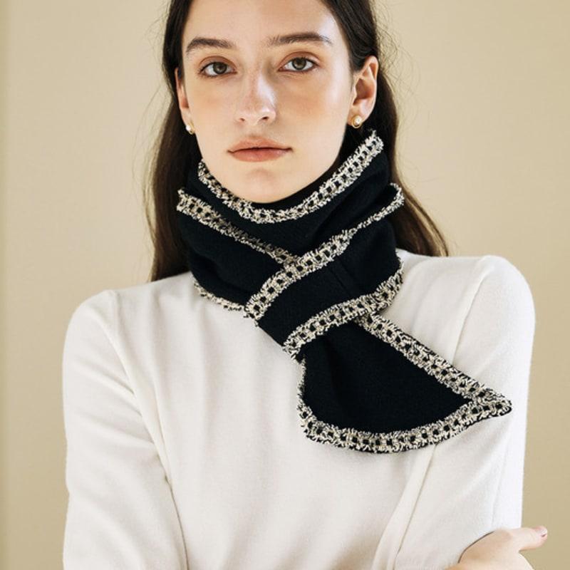 JUARR Tweed Two-Color Ring Muffler Scarf_2color