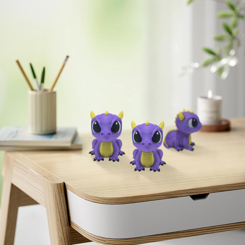3D Printing Decorations For Cute Dragon Baby Toys