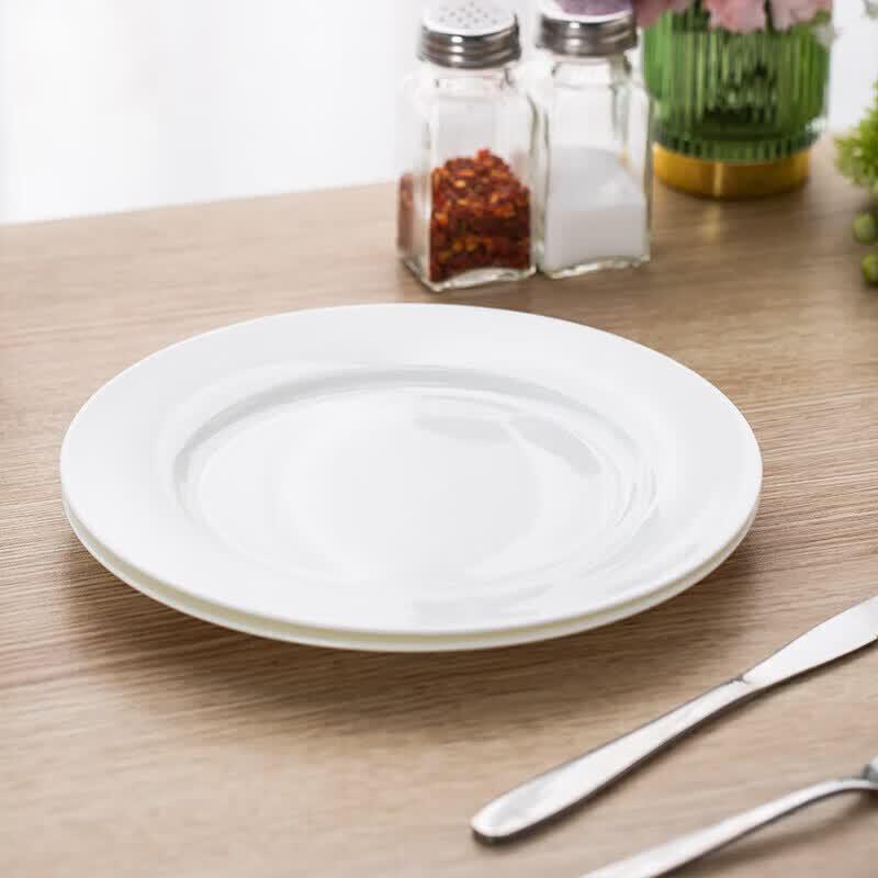 8-inch White Ceramic Plate