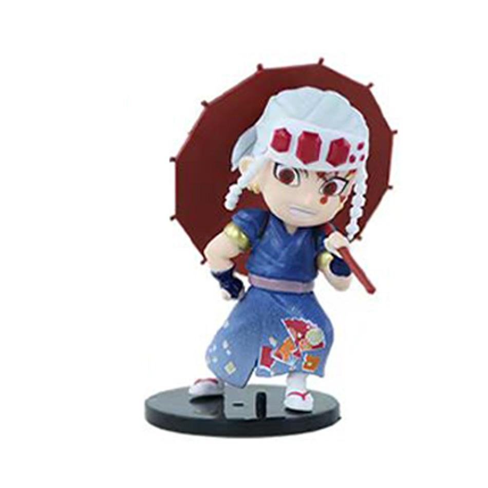 Anime Genuine Demon Slayer Action Figure Plum Rain Series Kochou Shinobu Tomioka Giyuu Kanroji Mitsuri Mystery Box Toy Gift