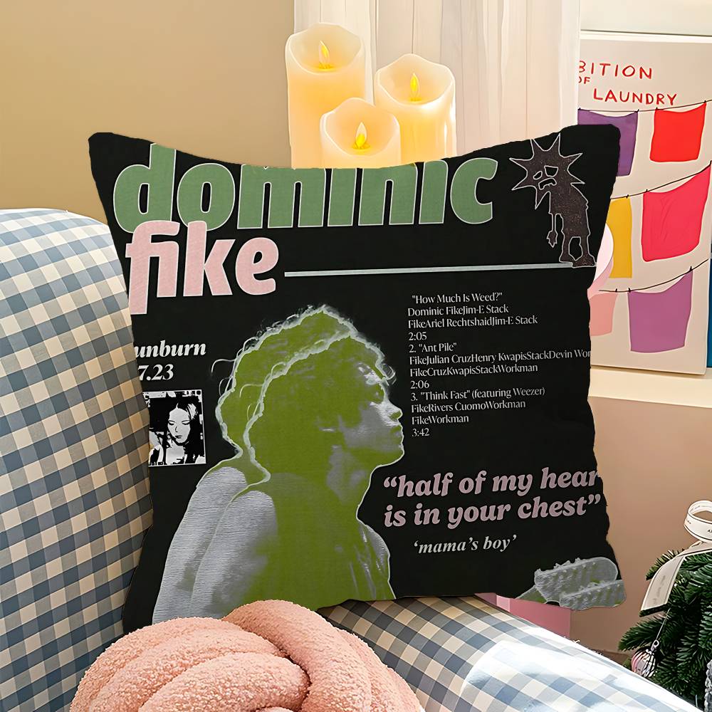 D-Dominic Singer F-Fike Cushion Cover Polyester Sofa Cushions Decorative Throw Pillows Home Decoration Pillowcover