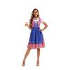Adults Women's Oktoberfest Costume German Bavarian Beer Outfits Dirndl Dress Apron Bows Ribbon for Halloween Party