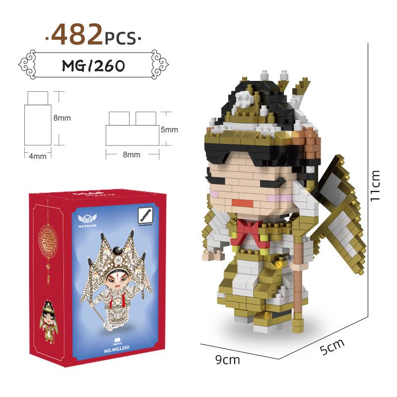 Figuras de Desenho Animado de Micro Partículas Compatíveis com LEGO - Brinquedo de Montagem Educacional para Crianças Caixa Surpresa Ornamentos