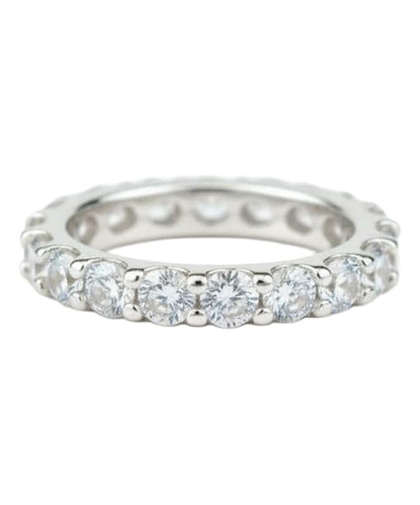 Alleun Silver 925 Thumb Layered Cubic Bold Ring