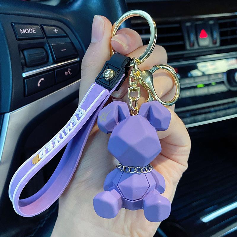 Cartoon Nordic Bunny Doll Keychain Fashion Punk Rabbit Keyring Wholesale