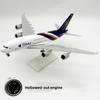 Thai Airways A380 Airplane 30cm 1:240 Scale Model Resin Plane With Base & Wheels Miniature Souvenirs Aircraft Home Decoration