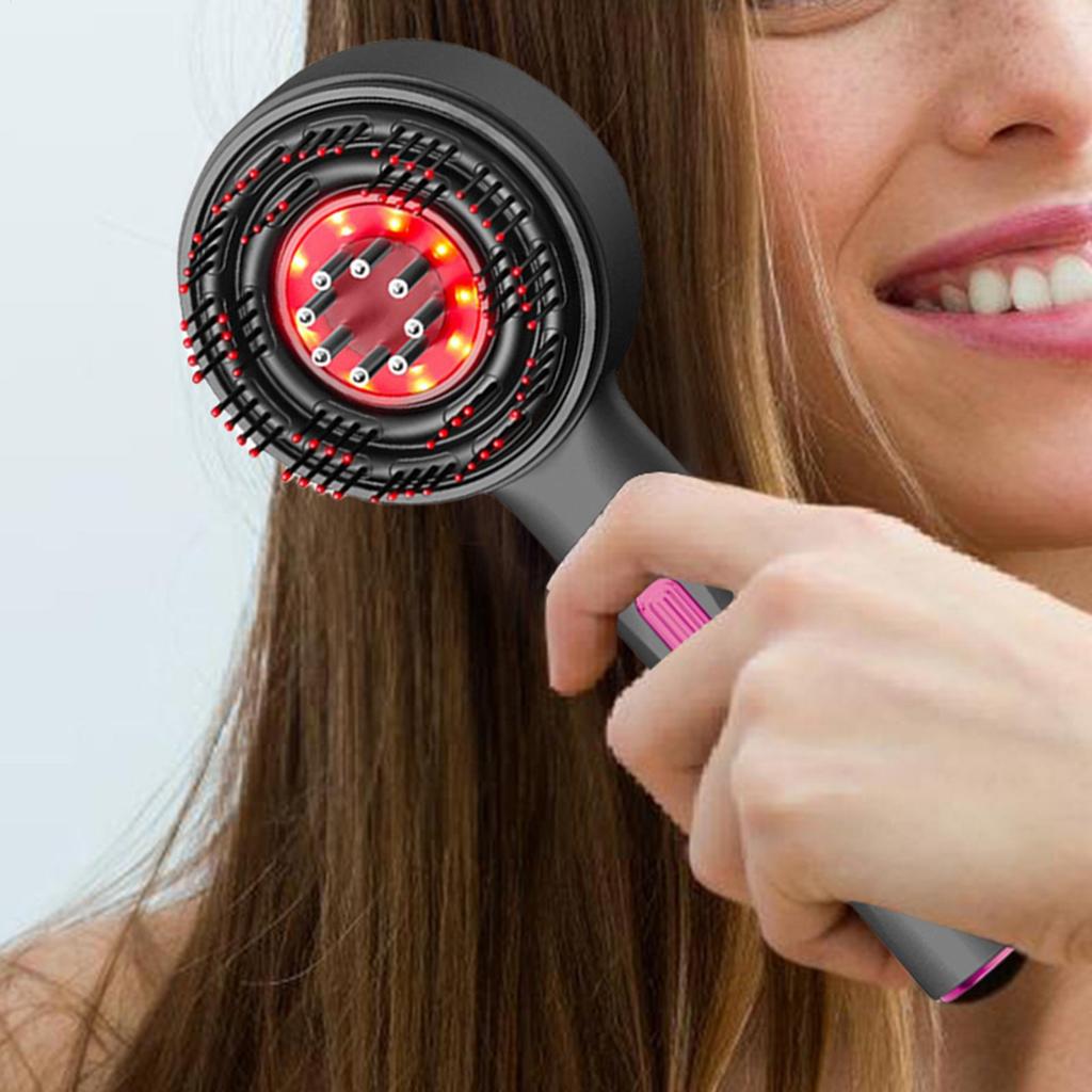 2 In 1 Electric Massage Comb VibrationScalp Massage Comb Hair Oil Applicator Hair Care Anti Hair Loss Comb Scalp Massager Brush