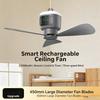 Ventilatore da campeggio portatile ricaricabile da 12000 mAh, raffrescatore d'aria per tenda da esterno con luce LED e timer remoto